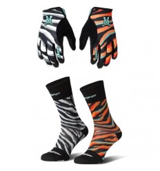 Pack Guantes + Calcetines Oooff V1 Tigre/Zebra