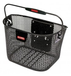 Cesta Delantero Klickfix Mini Malla 29x20x19 Negro