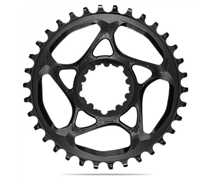 Absolute Black Round Direct Mount Chainring For Sram GXP Black