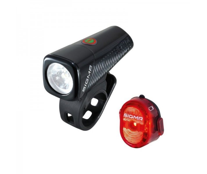 Juego Luces Sigma Delantera Buster 150 Trasera Nugget Flash Led Usb Negro