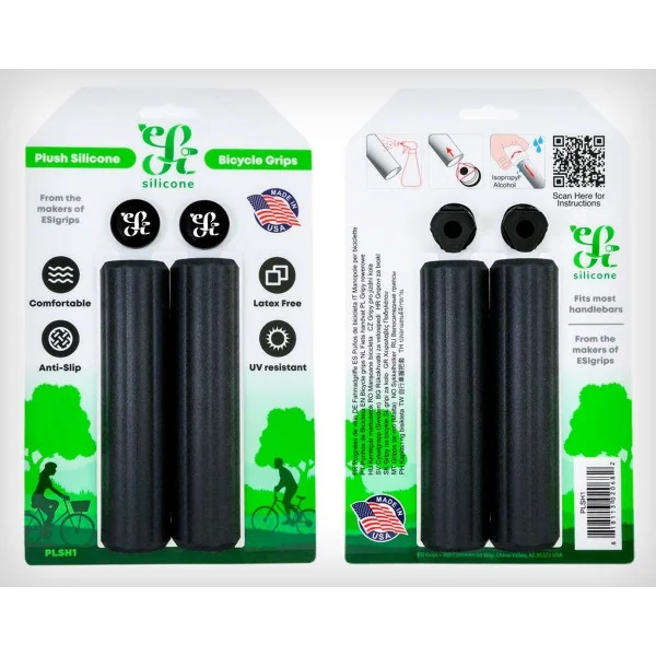 Puños Esigrips Esi Ssilicone Plush Grips Negro