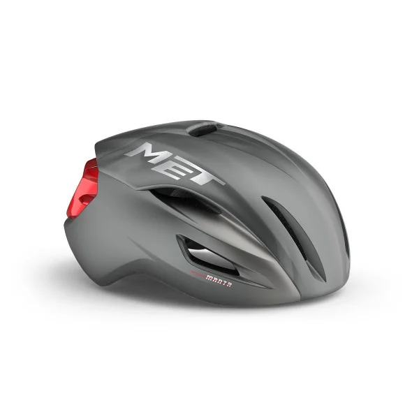 Casco Met Manta Mips Plata/Rojo Mate